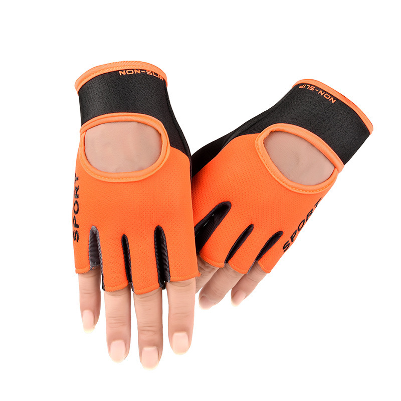 Sports Gloves Thin Special Yoga Dumbbell Equipment Gloves Summer Breathable and Wear-Resistant Professional Half-Finger Fitness Gloves