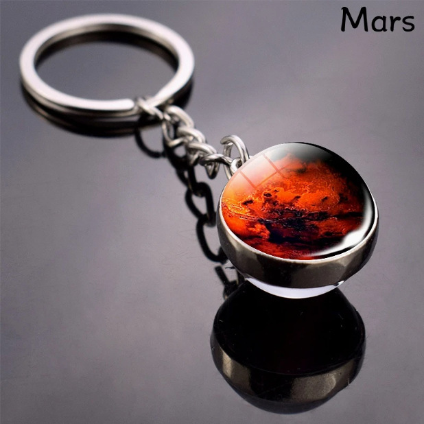 国境を越えた売れ筋の太陽系惑星キーリング - 8 つの惑星デザインのメタル ムーンフェイズ チャーム|undefined