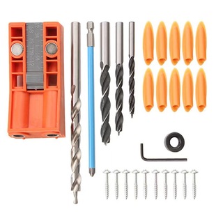 Wholesale Woodworking Handheld Straight Hole Oblique Hole Punching Locator Connector Punching Drill Bit Tool Set