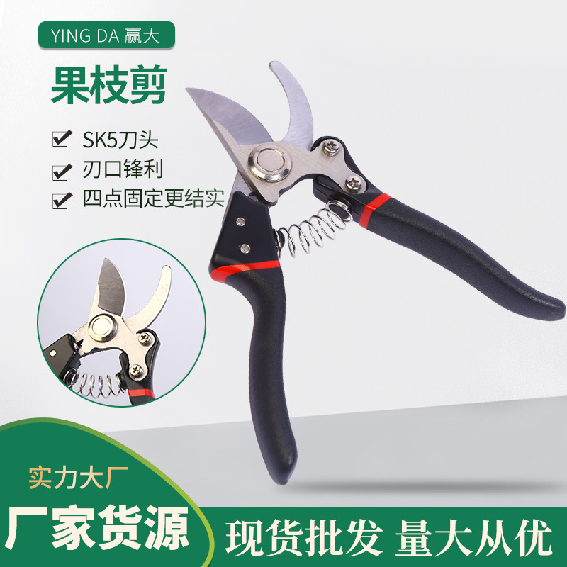 赢大果枝剪省力果树多用修枝剪 SK5锻造粗枝剪绿化园林花艺修枝剪