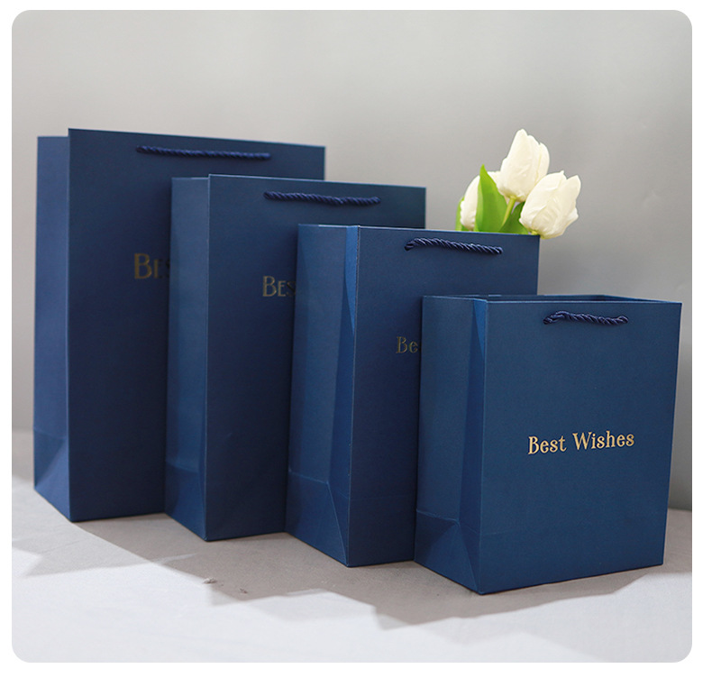 En stock caja de regalo arco azul Tapa Rectangular caja de regalo cosméticos caja de embalaje caja de regalo de mano al por mayor