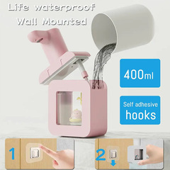 充電式非接触自動ソープディスペンサー 400ml 子供用泡ソープマシン ナイトライト付きインテリジェントセンサー