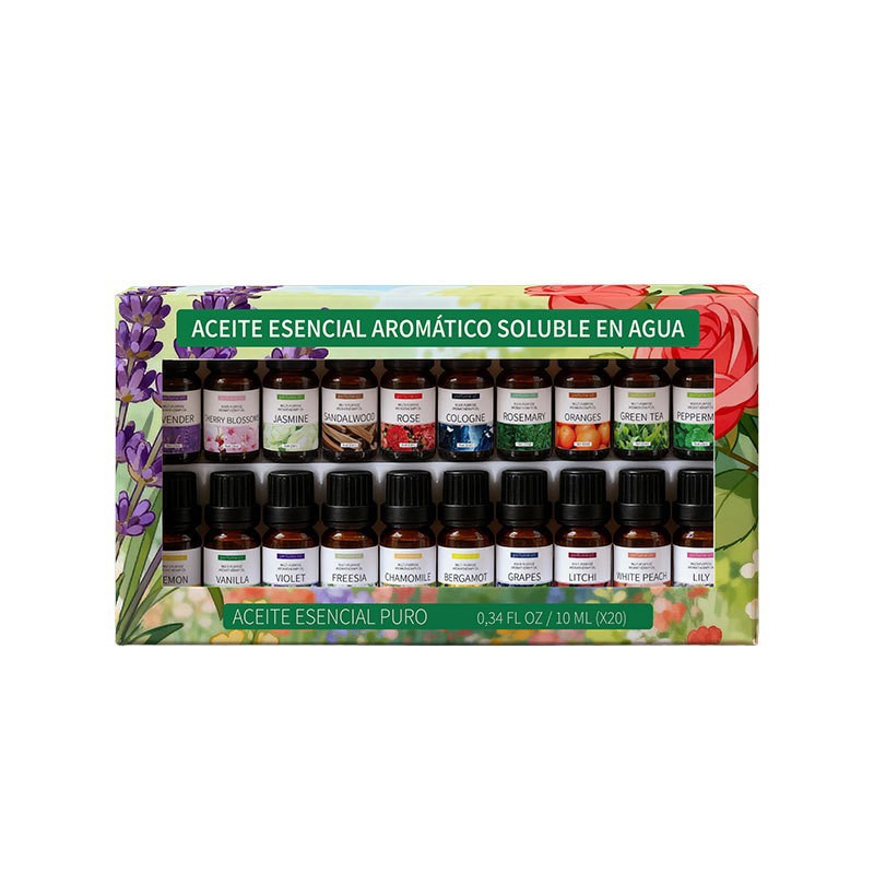 Aceite Esencial de Aromaterapia Soluble en Agua Extracto de Hierbas Aire Fresco para Humidificador y Automóvil