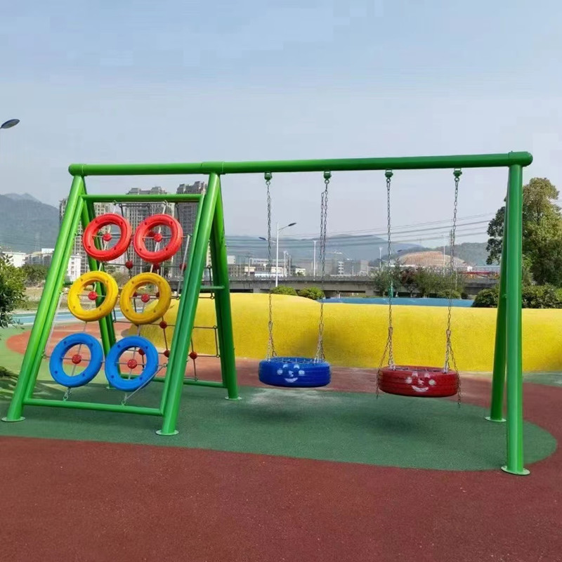 儿童户外秋千小区广场民宿公园室外爬网荡桥跷跷板荡秋千转椅攀爬