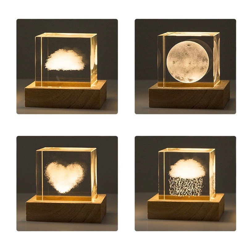Cloud Cube Desktop Ornament Принятие облака для отправления девушек роскошные отношения, валентинка, подарок на день рождения