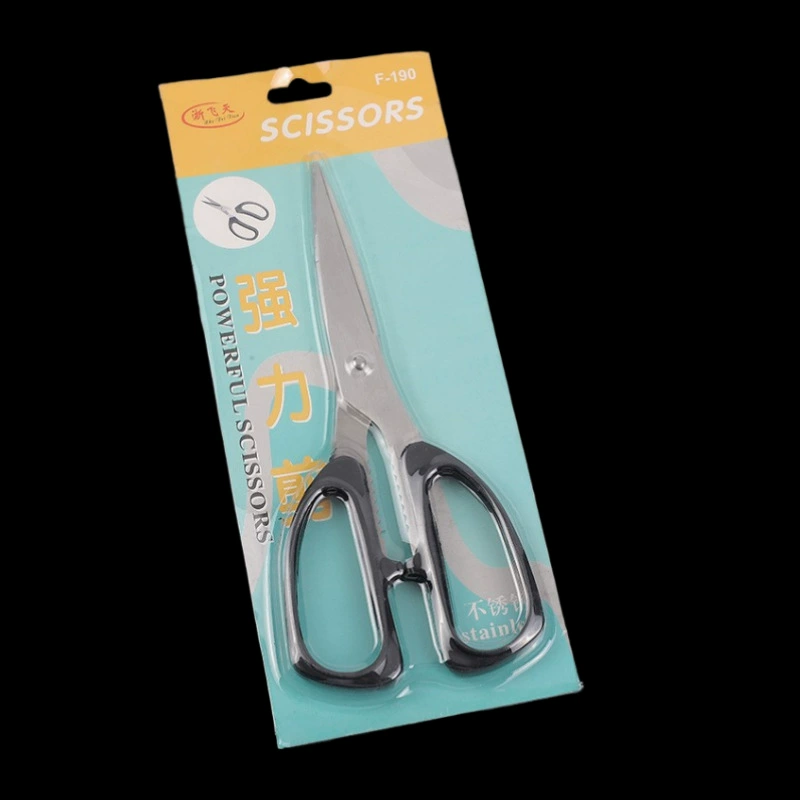 Ножницы усиленные, 190 мм, в упаковке, из нержавеющей стали, для кухни, барбекю, бытового использования, офиса, работы с едой и гриля.