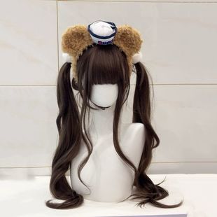 Wig Women's Full Head Cover Long 80cm Curly Hair Fluffy Whole Top Natural Traceless Daily Age-reducing Shaoling Wig