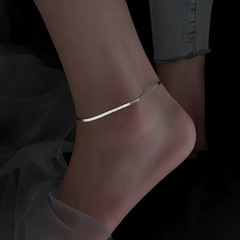 刀片鏈腳鏈女夏2021年新款潮網紅ins冷淡風性感異域腳飾蛇骨足鏈
