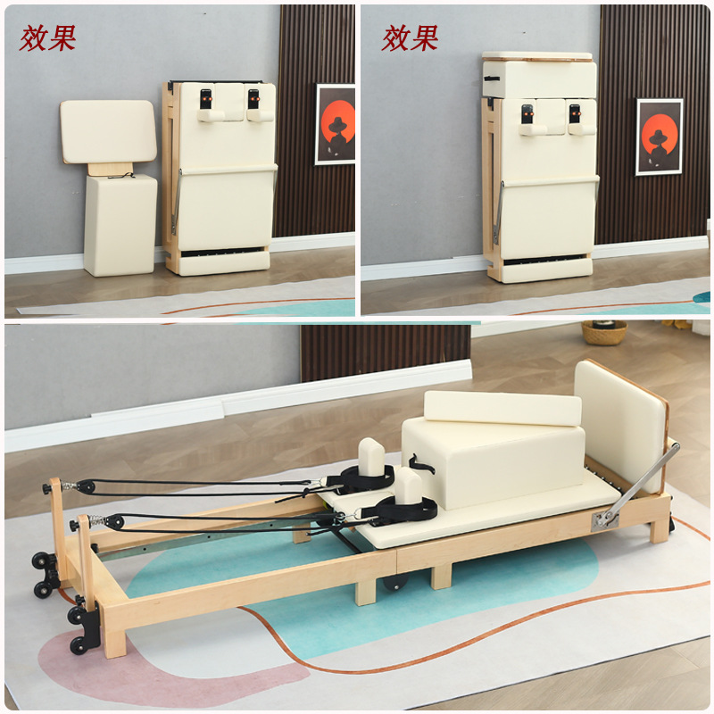 Pilates aleación de aluminio plegable cama núcleo estudio de yoga educación privada gimnasio Enseñanza Comercial equipo de fitness cama plegable