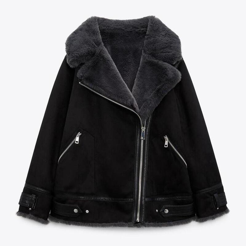 TAOP & ZA3833221 Winter New Women's Faux Fur Effect Jacket Coat 03833221800