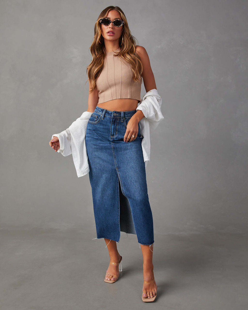 Holiday, Daily Occasion Regular Fit Fit Type Solid Color Pattern Spring Streetwear Solid Color Cotton Maxi Long Dress Skirts