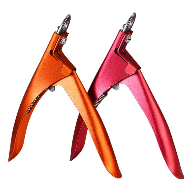 Новые U-образные ножницы для ногтей для домашних животных ножницы для красоты домашних животных легкие алюминиевые ручки Острые Ножницы с одним словом косметические инструменты для ногтей