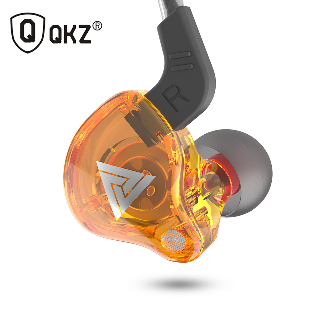 QKZ AK6 auriculares deportivos en el oído tipo control por cable con micrófono pesado bajo auriculares móviles sonido mágico más explosivo