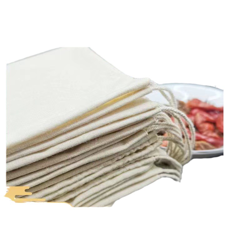 Bolsa de tela de hilo de algodón puro bolsa de tela de Medicina Tradicional China bolsa de té freír medicina filtro sopa de vino bolsa de separación de escoria bolsa de material bolsa de estofado
