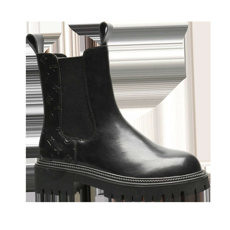 Martens, elastic fashionable boots, universal chelsea