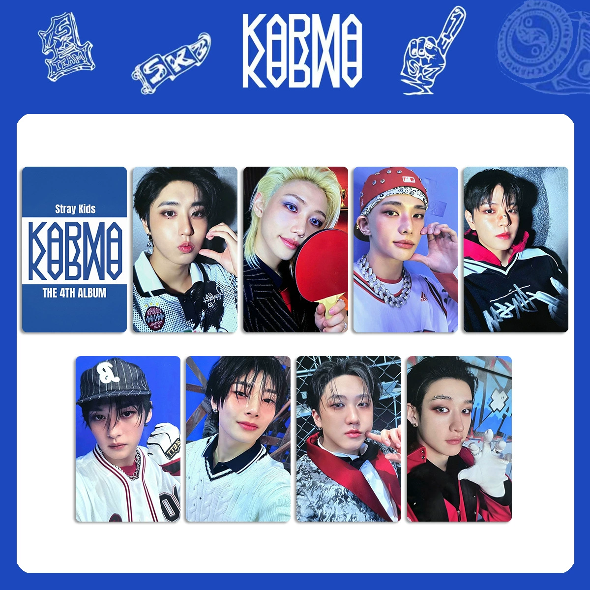 Альбом STRAY KIDS KARMA периферийная фотокарта ограниченная карта HOORAY альбомная карта SKZ специальная фотокарта