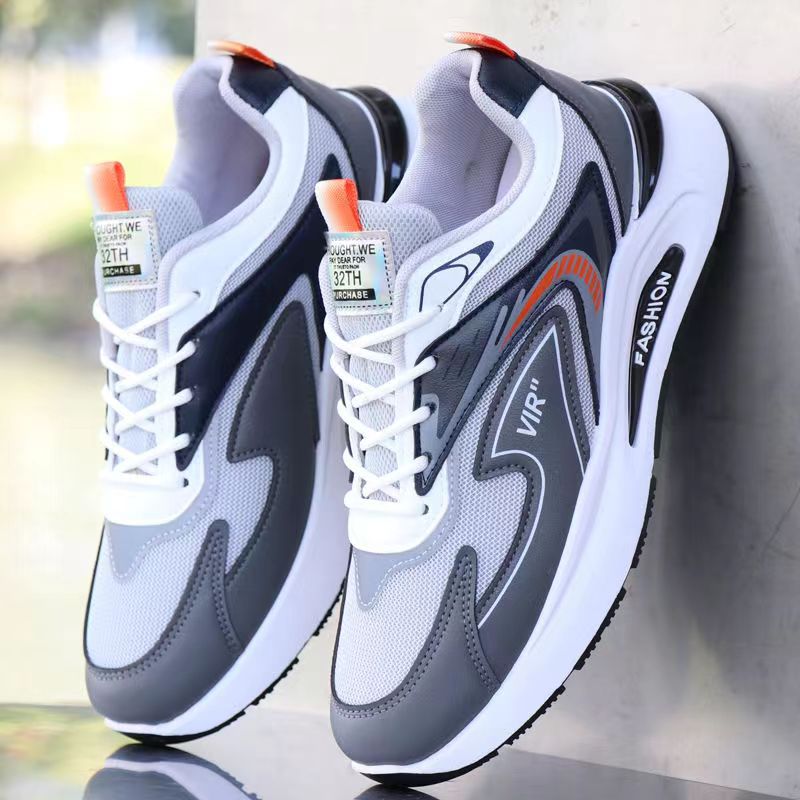 Otoño e invierno para hombres nuevos zapatos de papá de suela gruesa zapatos deportivos de malla modelos de pareja zapatillas de deporte de moda cabello de una pieza