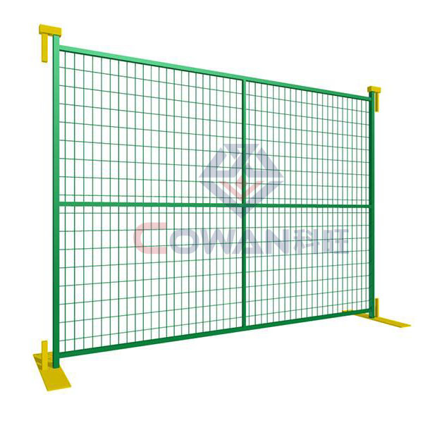 Exportación a Canadá barandilla temporal, valla de desmontaje móvil, valla de aislamiento de construcción