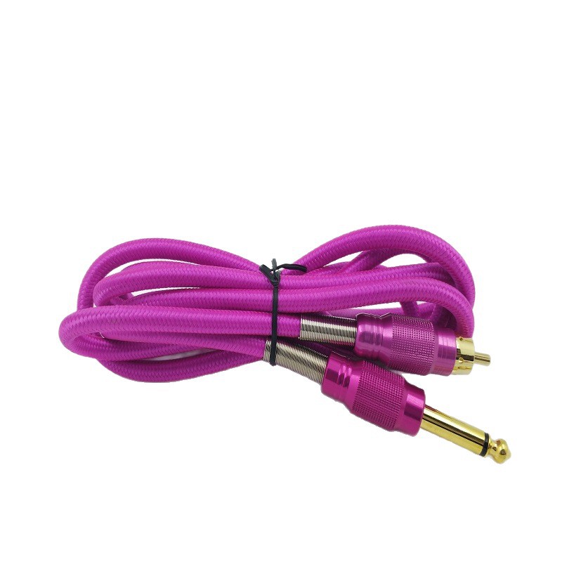 Nueva línea de gancho de piel de serpiente de tatuaje línea de gancho RCA línea de gancho máquina de tatuaje equipo línea de gancho interruptor de potencia producción al por mayor