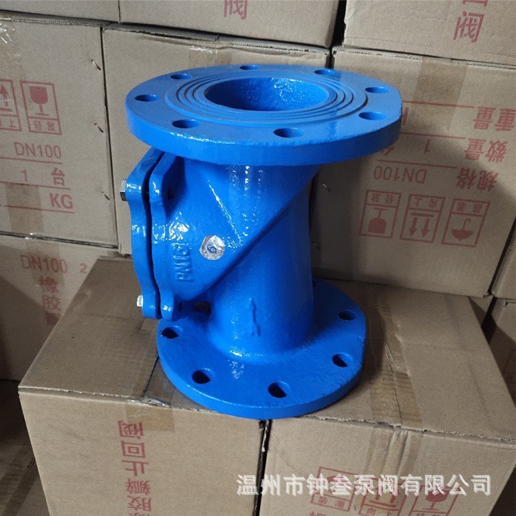 HC44X橡胶瓣止回阀 HC44X-25C 整体包胶止回阀 污水止回阀
