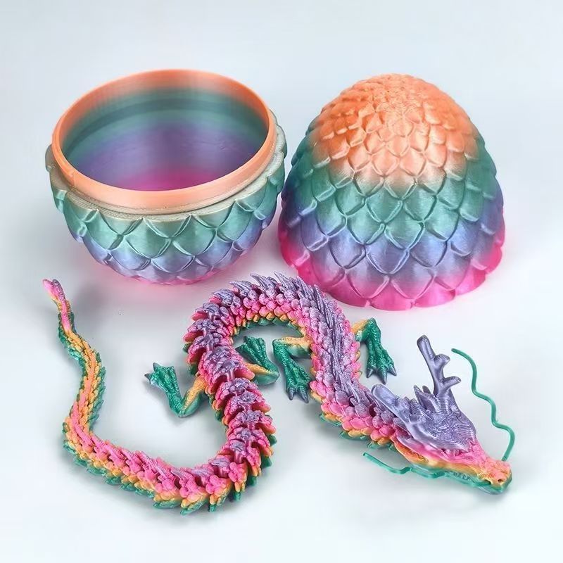 3D プリントモデル中国のドラゴンドラゴンの卵デスクトップ装飾工芸品装飾品子供の創造的なおもちゃ手作りギフト|undefined