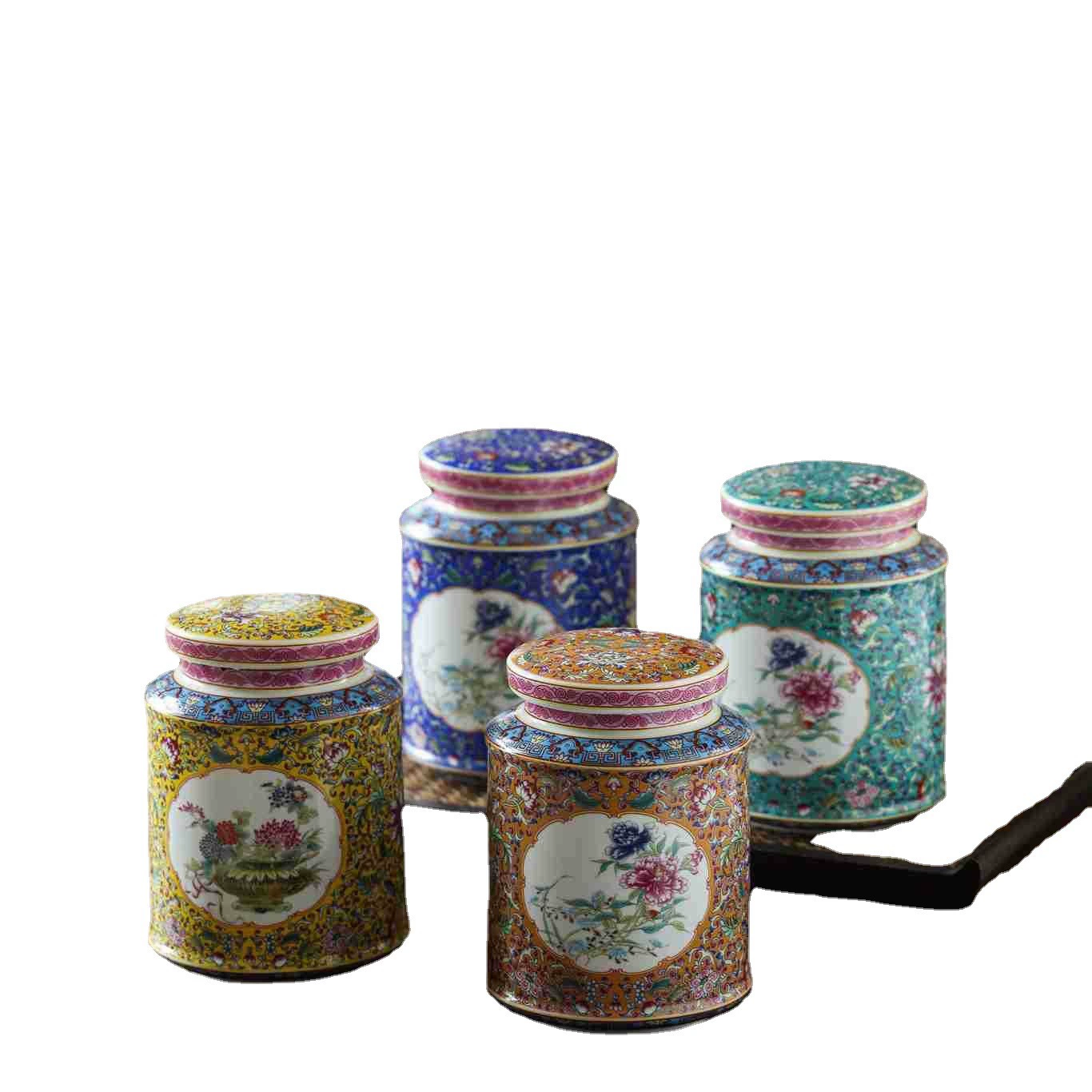 Керамический большой эмаль, хранение коробка, красный (черный) чай, универсальный зелёный чай, набор