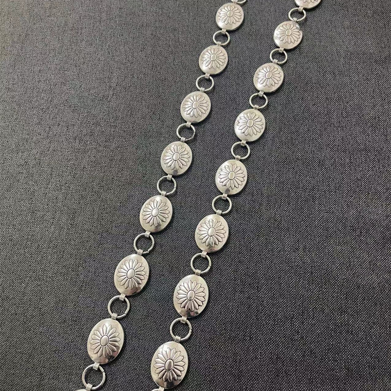 Accessori retrò con catena floreale per vita, accessori per abiti da donna_voghion.com