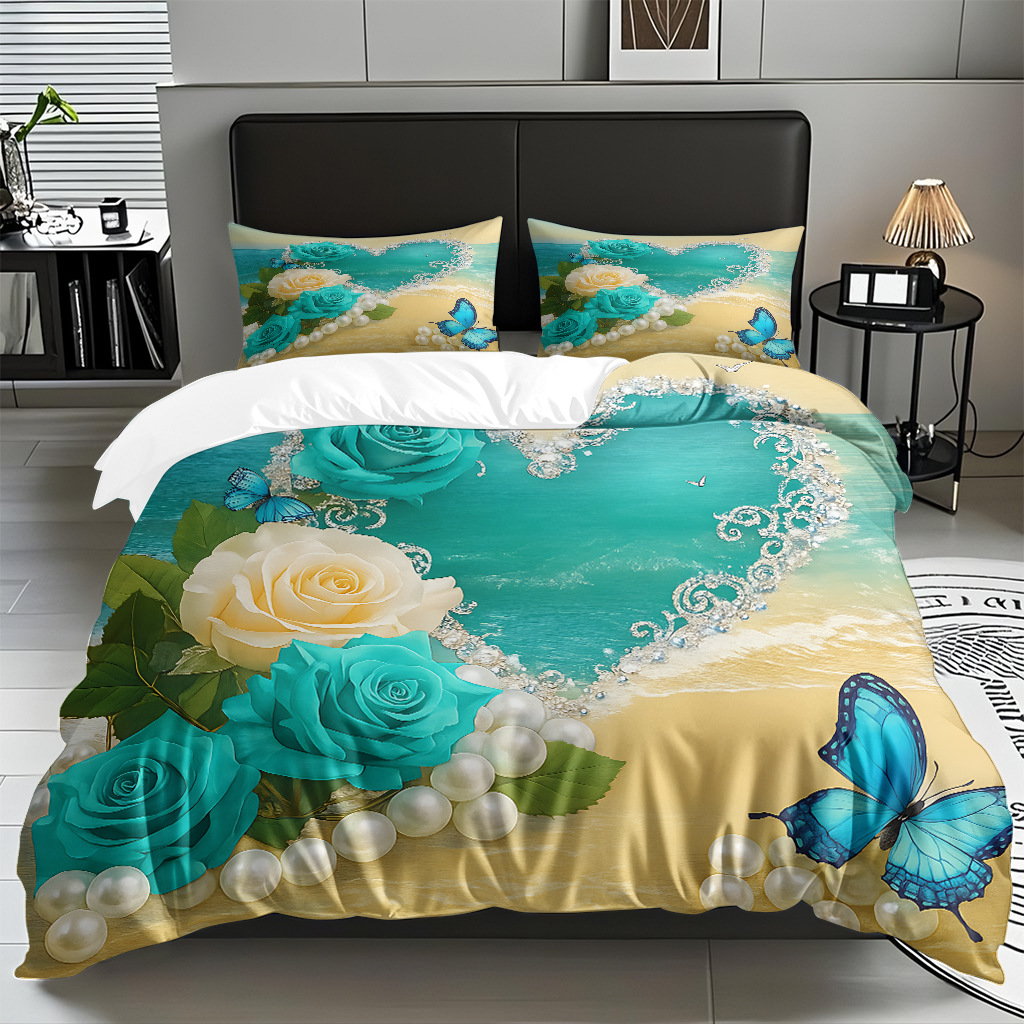 Butterfly series digital print edredón comercio electrónico transfronterizo preferido fuente fábrica adaptada modo TEMU / JIT