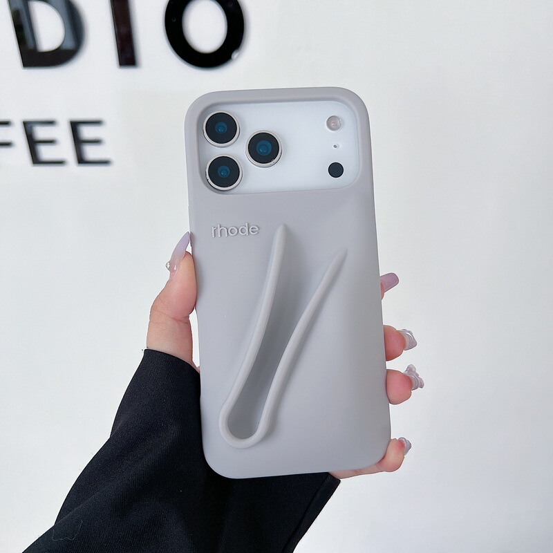 海莉同款rhode可放唇膏iPhone17苹果系列手机壳16/15promax硅胶13|undefined