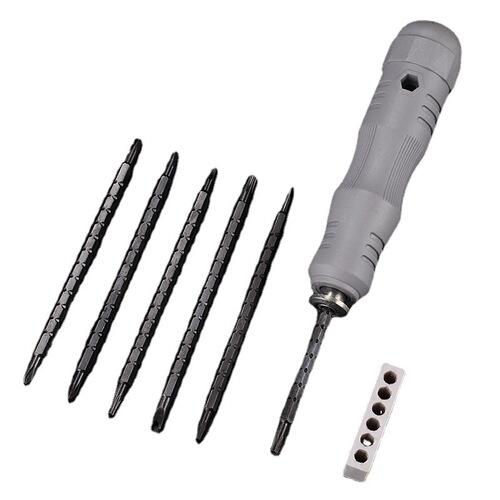 Special-shaped cross-shaped screwdriver, screwdriver, multi-purpose combination 13-in-1 telescopic dual-purpose screwdriver set