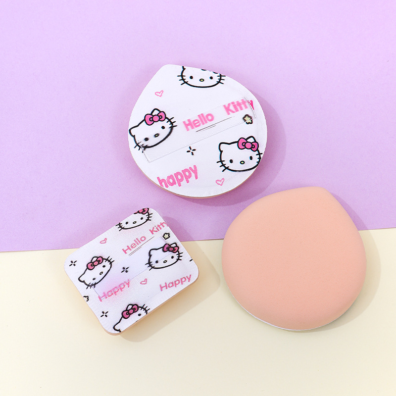 Customizado polvo de gatito kitty marshmallow 100 puntos de polvo no comer polvo KT gatito maquillaje esponja polvo herramienta de maquillaje