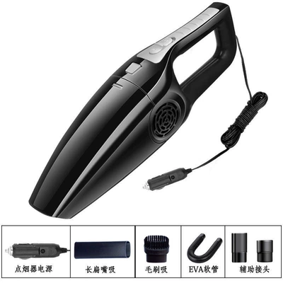 Source Manufacturer Car Vacuum Cleaner Wet and Dry Strong Suction 120 Watt High Power Car Home Dual-Purpose Car Vacuum Cleaner (Tozsoranlar) - seventh-generation-wired-black