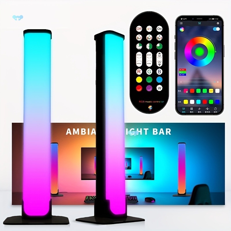 rgb LED ライトバー アプリリモコンワイヤー付き USB クロスボーダー|undefined