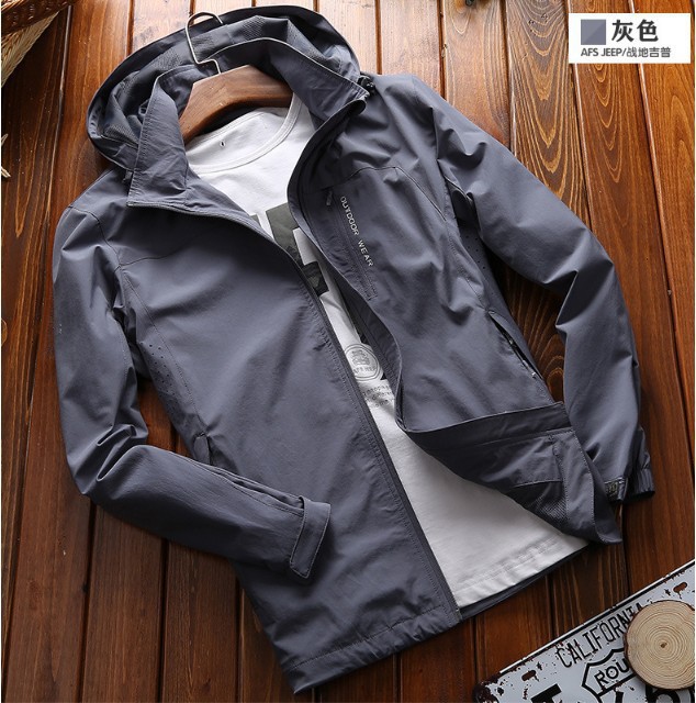 Travel autumn thin waterproof breathable quick dry elastic jacket 3