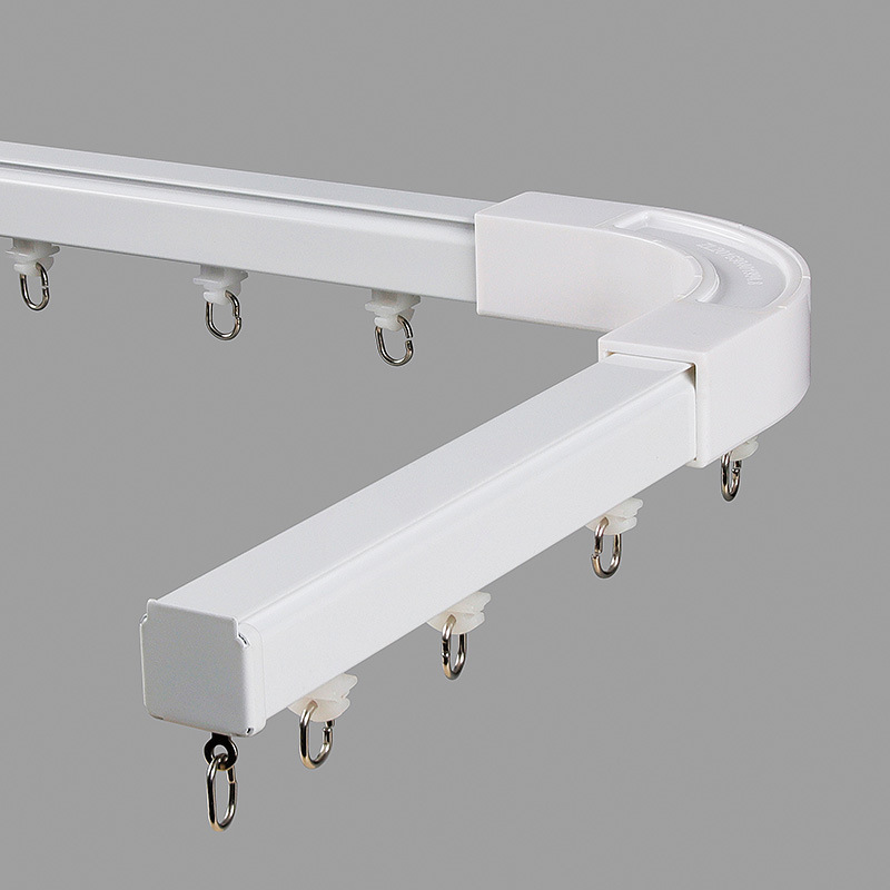 Thickened, silent, smooth-bearing curtain tracks: single-rail and double-rail options&mdash;ideal for side-mount or top-mount installations.
