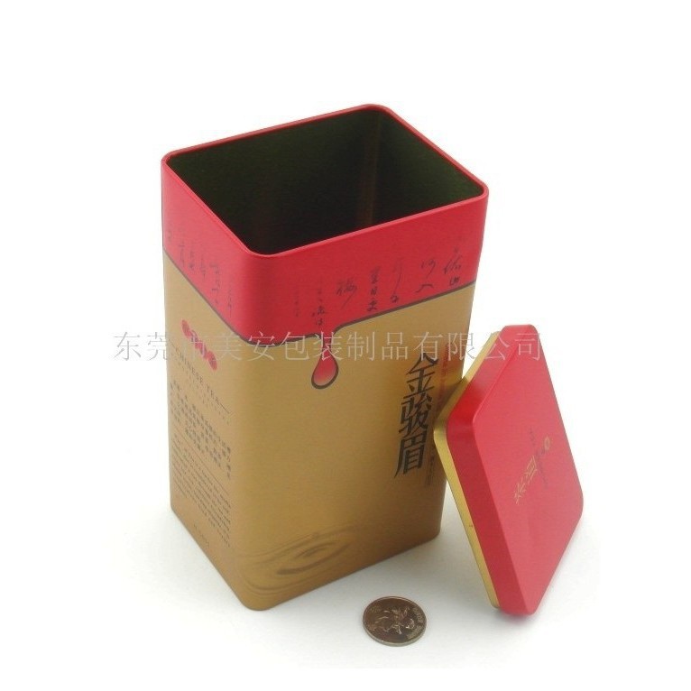 高档茶叶铁盒 含内盖茶叶铁盒 密气茶叶铁盒