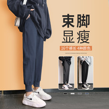 春秋款运动裤女束脚显瘦卫裤九分秋季加绒2025新款小个子休闲裤子