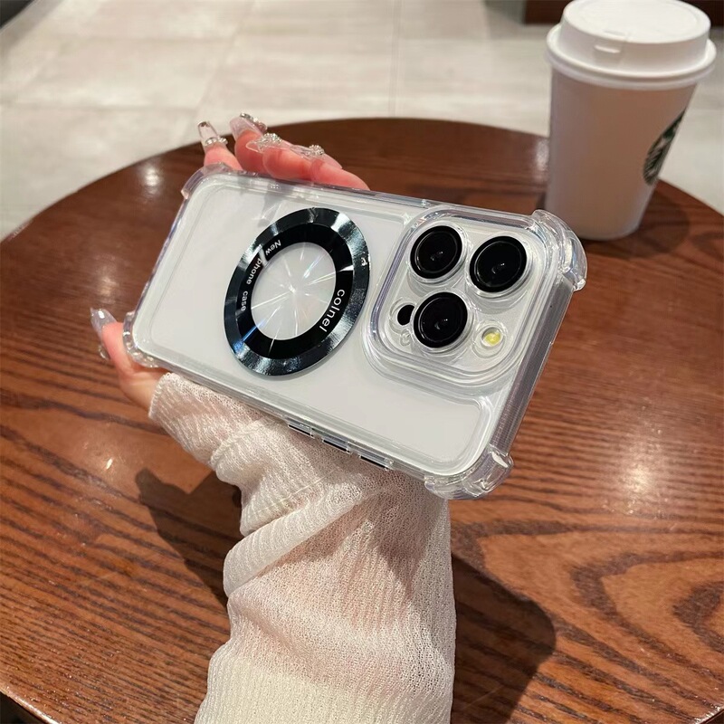 IPhone16メッキスタンド磁気吸引宇宙ケースリンゴ13promax全包携帯ケース15保護カバーを適用|undefined