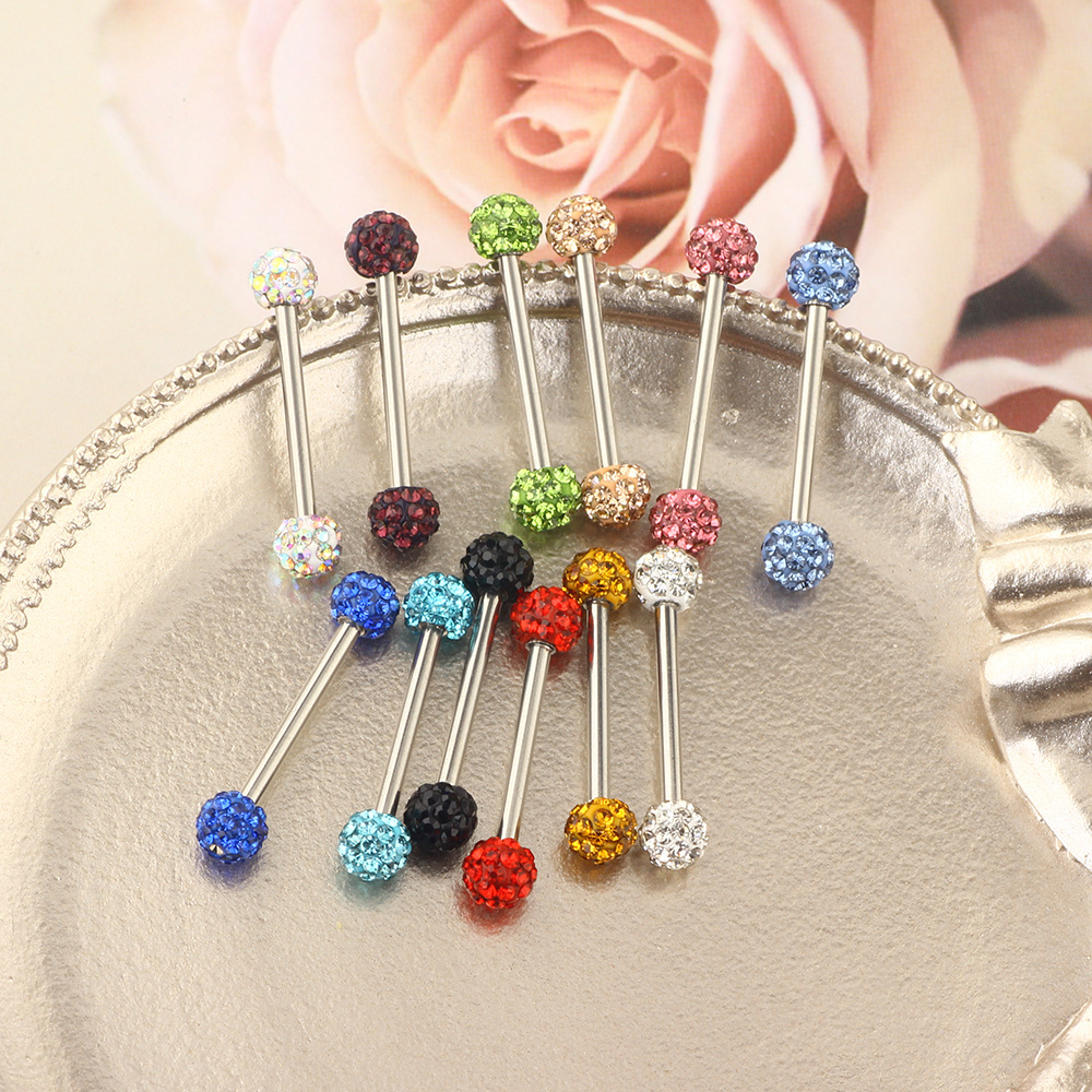 16G labret stud size and finish detail