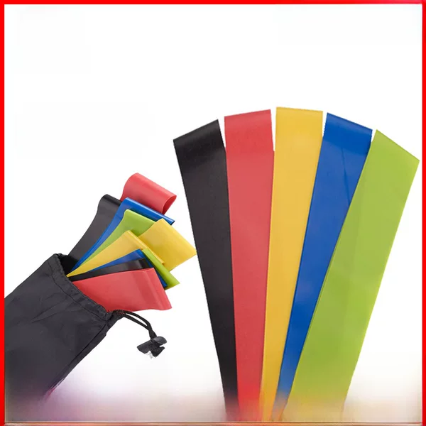 TPE resistance band non-slip elastic hip ring fitness squat resistance hip ring yoga tension band