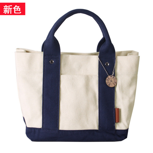 Cross-border direct supply Amazon best-selling women's bags Lotte high-end canvas bag lunch bag handbag 16-inch canvas women's bag