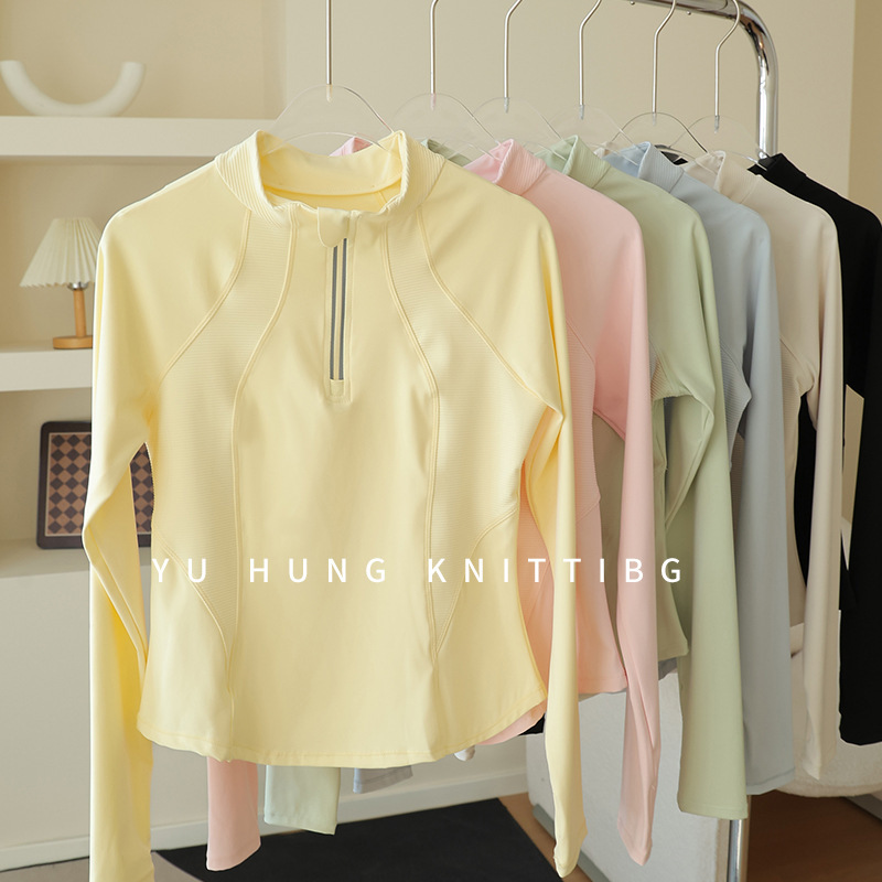 Yoga Clothing for Women 2026 New Style Quick-Drying Long-Sleeved Casual Running Training Pilates Sports Tops and Fitness Clothing