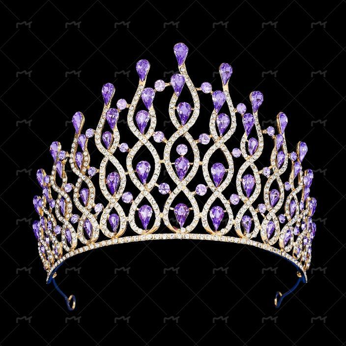 Luxurious Baroque Bridal Crown For Wedding And Princess Pageant_voghion.com
