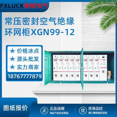 XGN99-12常压密封空气绝缘环网柜高压开关柜10KV电缆分支箱带开关|ru