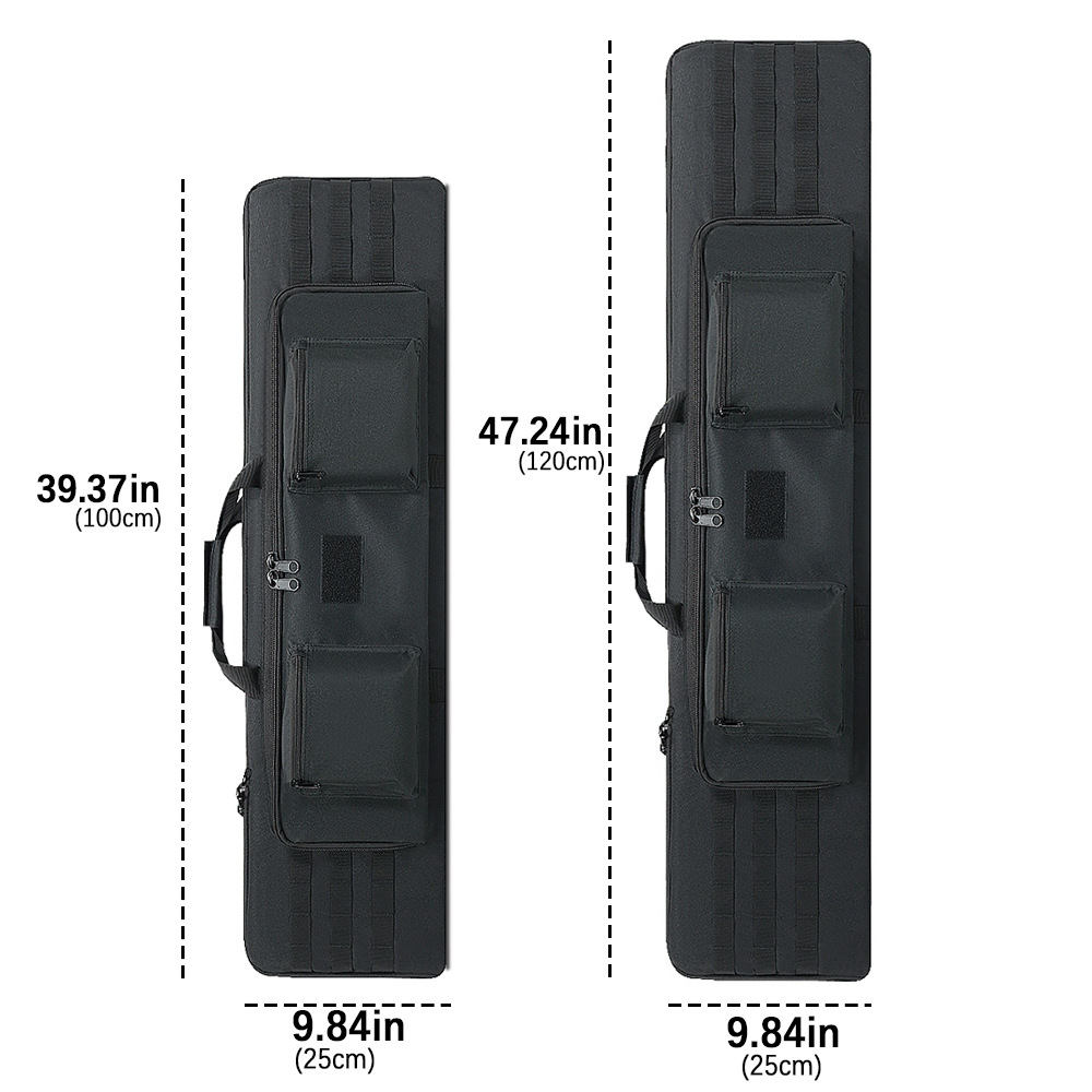 100/120cm Tactical Gun Bag, Wear-Resistant, Multi-Functional, For Toy Guns, Military Enthusiasts, Extended Storage and Transport Bag