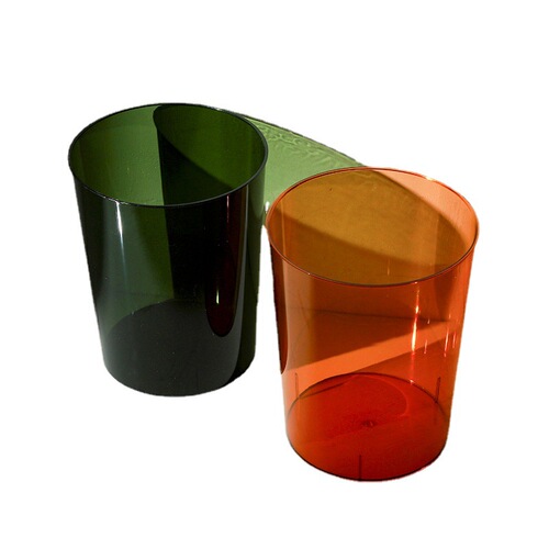 Thickened Plastic Transparent Trash Can Large Size Household Wholesale Ins No Cover Nordic Style Office Kitchen Trash Can 