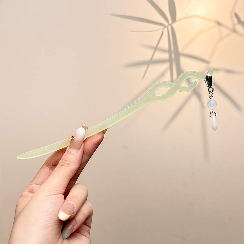 古风西湖会发光的宫灯发簪女金属灯笼发髻凉亭盘发簪子中秋节头饰|undefined