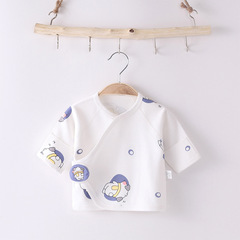 Baby clothes Spring Summer Autumn Newborn Half-sleeve Pajamas for Boys and Girls Aa grade Boneless Top Monastery Clothes