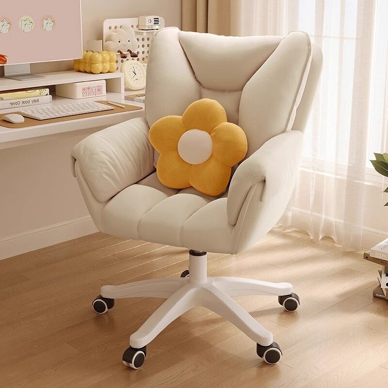 Computer Chair, Comfortable for Long Sitting, Desk Chair, Home Office Chair, Dormitory Study Chair, Bedroom Chair, Girls' Makeup Chair