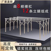 折叠架水果架花架竹席摆摊货架镀锌多功能便携伸缩夜市折叠式加粗